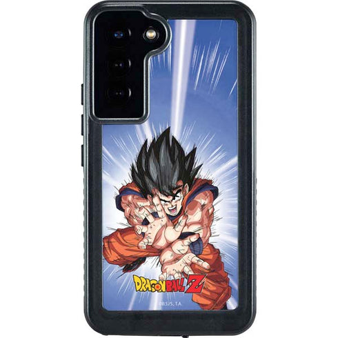 Dragon Ball Z Goku Kamehameha Blast Galaxy S24 Plus Waterproof Case